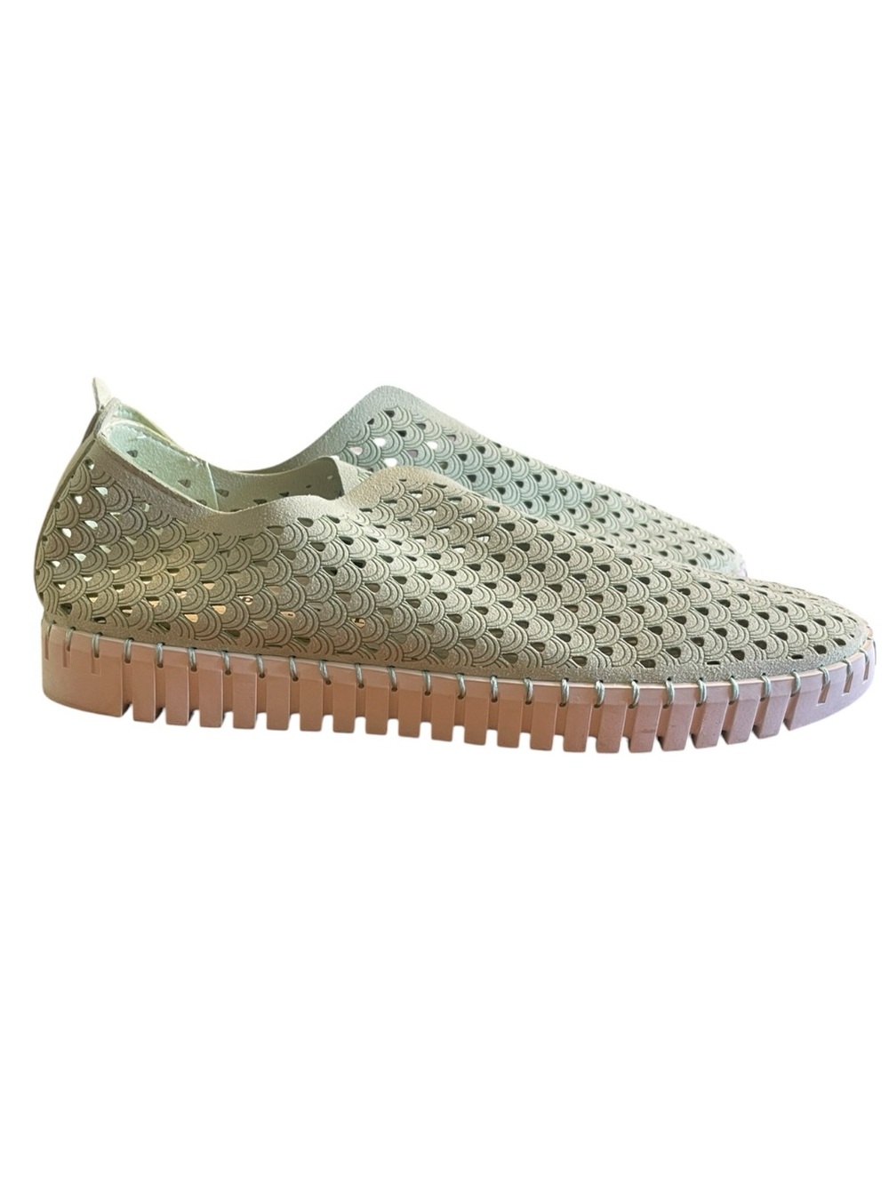 Project Cloud Women’s Perforated Slip-On Comfort Shoes Sage Green US 10 EU 41